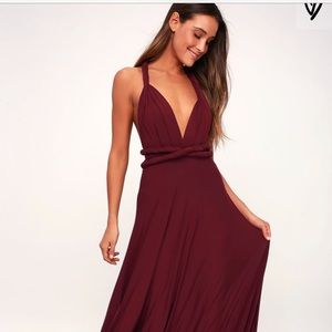 Lulus Wrap Maxi Dress